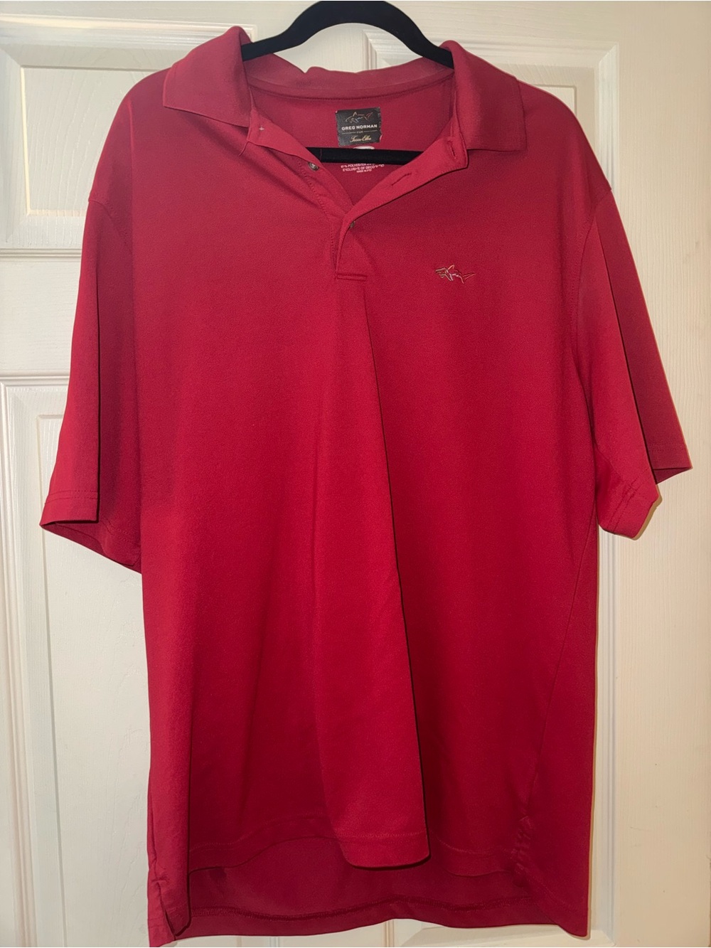 Greg Norman Collection Red Short-Sleeve Polo